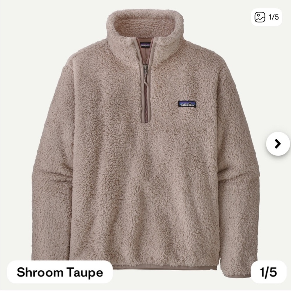 Patagonia Shroom Taupe Fleece Jacket